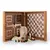 CBLS34E Manopoulos Chess/Backgammon/Ludo/Snakes - Classic Style design in Walnut replica wooden case, фото 