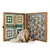CBLS34GRE Manopoulos Chess/Backgammon/Ludo/Snakes  - Retro Design- Walnut replica wooden case, фото 