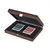CLE20KBR Manopoulos Plastic coated playing cards in Brown Leather Knitted wooden case 24x17cm, фото 