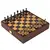 SKW34E40H Manopoulos Wooden Chess set - Metal Staunton Chessmen & Olive Burl/Wenge Chessboard 35cm Inlaid on wooden box, фото 