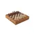 STP28P Manopoulos Chess/Backgammon - Olive Burl design in Walnut replica wooden case, фото 