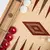 BKD1RED Manopoulos Handmade Oak & American Walnut Inlaid Backgammon with Red & Walnut points with Side racks, зображення 7