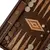 BVV1JD Manopoulos American Wenge Inlaid Backgammon with Walnut Burl & Oak points with Side racks 48x30cm, зображення 7