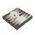 CBLS34BLA Manopoulos  Chess/Backgammon/Ludo/Snakes  - Black & Ivory - Walnut replica wooden case, фото 3