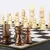 CBLS34BLA Manopoulos  Chess/Backgammon/Ludo/Snakes  - Black & Ivory - Walnut replica wooden case, фото 9