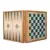 CBLS34GRE Manopoulos Chess/Backgammon/Ludo/Snakes  - Retro Design- Walnut replica wooden case, фото 2