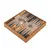 CBLS34GRE Manopoulos Chess/Backgammon/Ludo/Snakes  - Retro Design- Walnut replica wooden case, фото 5