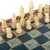 CBLS34GRE Manopoulos Chess/Backgammon/Ludo/Snakes  - Retro Design- Walnut replica wooden case, фото 7