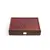 CLE20OST Manopoulos Plastic coated playing cards in Brown Leather Ostrich tote wooden case 24x17cm, зображення 2