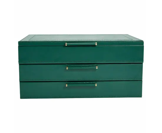 392012 Sophia Jewelry Box with Drawers WOLF Forest Green, фото 2