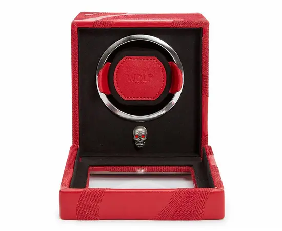 493172 Memento Mori Cub Watch Winder WOLF with Cover Red, фото 4