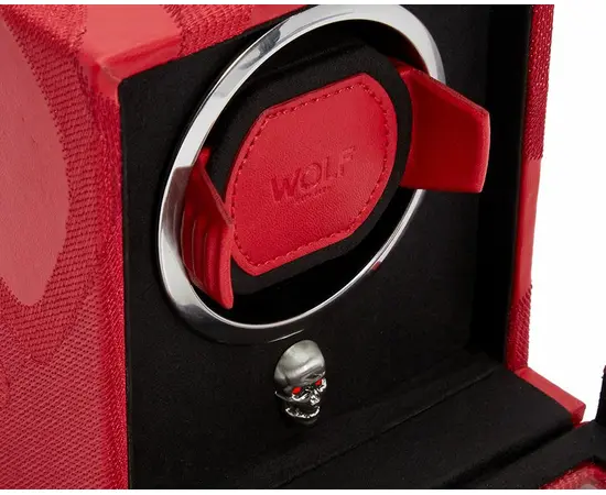 493172 Memento Mori Cub Watch Winder WOLF with Cover Red, фото 5
