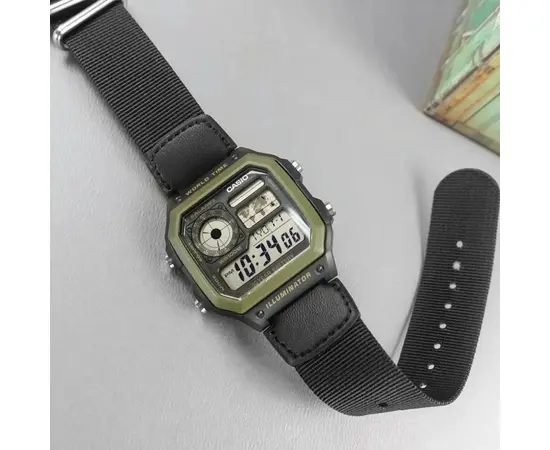 Мужские часы Casio AE-1200WHB-1B, фото 3