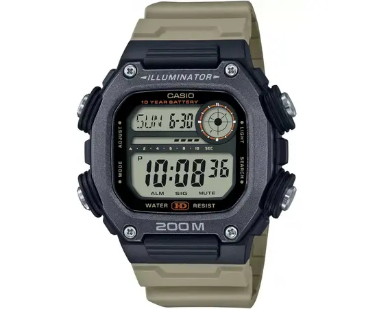 Чоловічий годинник Casio DW-291HX-5A XL ремінець, зображення 