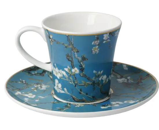 GOE-67014031 Almond Tree Blue - Coffee Cup with Saucer 8.5 cm Artis Orbis Vincent Van Gogh Goebel, фото 3