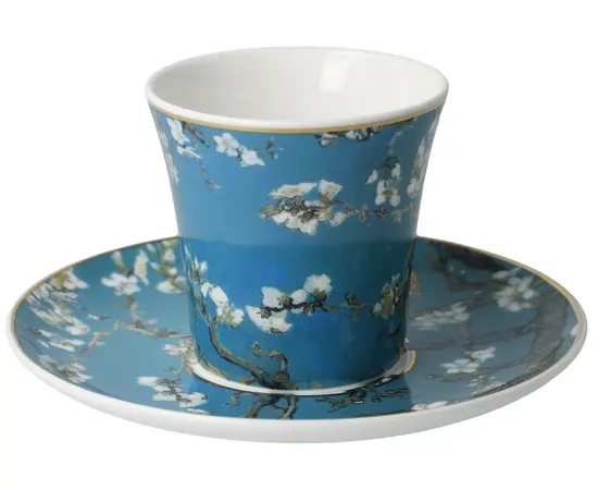 GOE-67014031 Almond Tree Blue - Coffee Cup with Saucer 8.5 cm Artis Orbis Vincent Van Gogh Goebel, фото 4