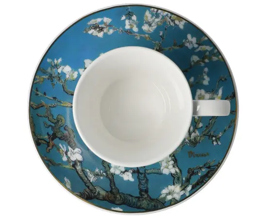GOE-67014031 Almond Tree Blue - Coffee Cup with Saucer 8.5 cm Artis Orbis Vincent Van Gogh Goebel, фото 5