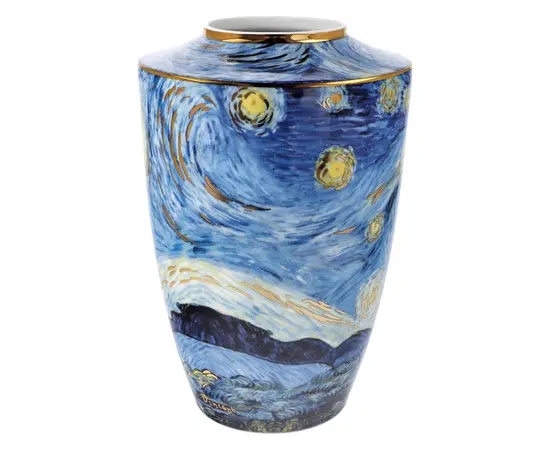 GOE-67061521 Starry Night - Vase Porcelain 24 cm Artis Orbis Vincent van Gogh Goebel, фото 2