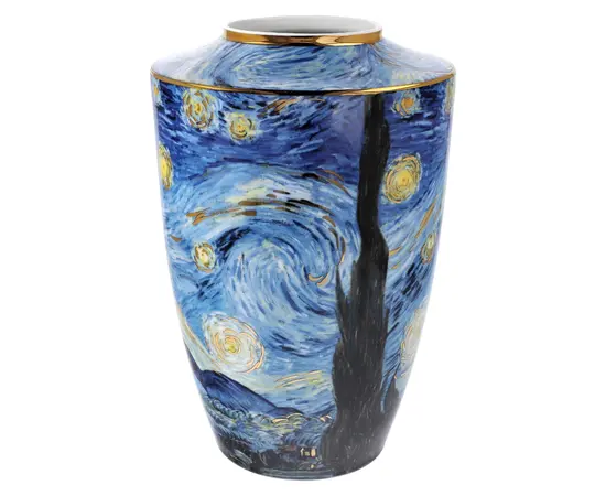 GOE-67061521 Starry Night - Vase Porcelain 24 cm Artis Orbis Vincent van Gogh Goebel, фото 3