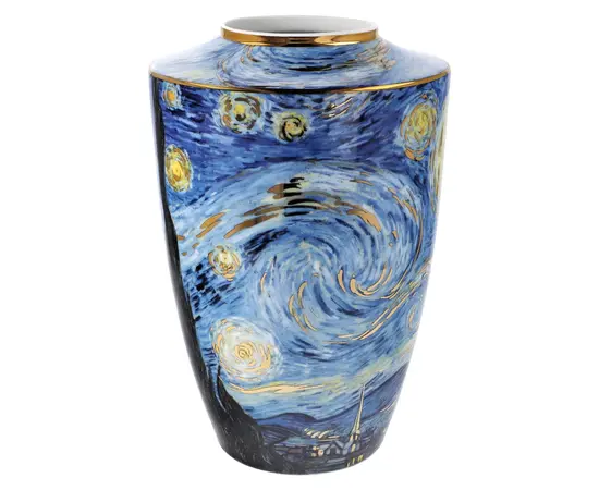 GOE-67061521 Starry Night - Vase Porcelain 24 cm Artis Orbis Vincent van Gogh Goebel, фото 4