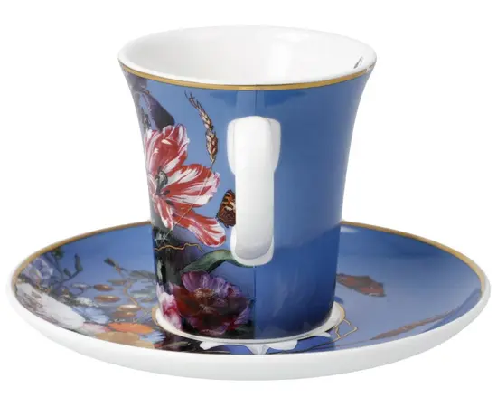 GOE-67061601 Summer Flowers - Espresso Cup with Saucer Artis Orbis Jan Davidsz de Heem Goebel, фото 2
