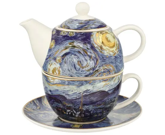 GOE-67062311 Artis Orbis Vincent van Gogh Tea for One Starry Night Goebel, фото 
