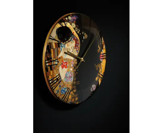 GOE-67069021 The Kiss - Artis Orbis Gustav Klimt Wall clock 31 cm Goebel, фото 2