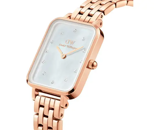 Жіночий годинник Daniel Wellington Quadro Lumine 5-Link Melrose DW00100620, зображення 2