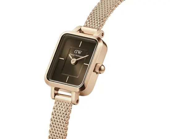 Жіночий годинник Daniel Wellington Quadro Mini Melrose Rose Gold Amber DW00100649, зображення 2