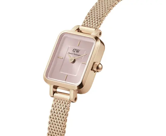 Женские часы Daniel Wellington Quadro Mini Melrose Rose Gold Blush DW00100650, фото 2