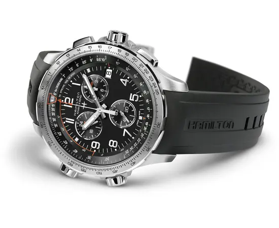 Чоловічий годинник Hamilton Khaki Aviation X-Wind GMT Chrono Quartz H77912335, зображення 2