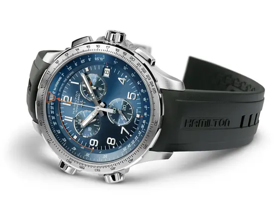 Чоловічий годинник Hamilton Khaki Aviation X-Wind GMT Chrono Quartz H77922341, зображення 2