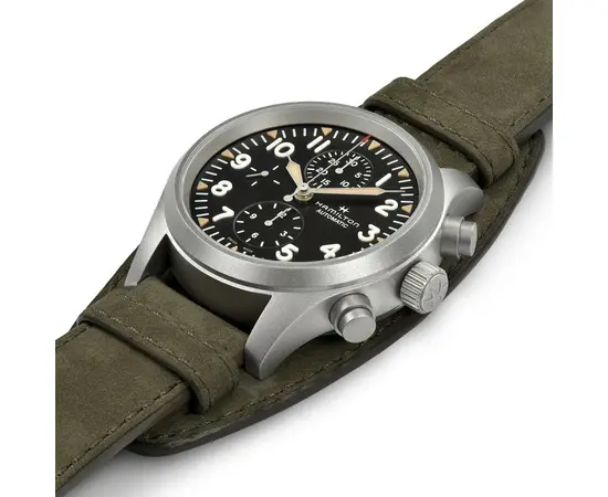 Чоловічий годинник Hamilton Khaki Field Auto Chrono H71706830, зображення 2