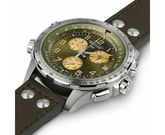 Мужские часы Hamilton Khaki Aviation X-Wind GMT Chrono Quartz H77932560, фото 2