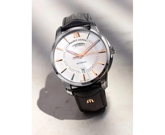 Мужские часы Maurice Lacroix Pontos Day Date PT6358-SS001-23E-2, фото 2