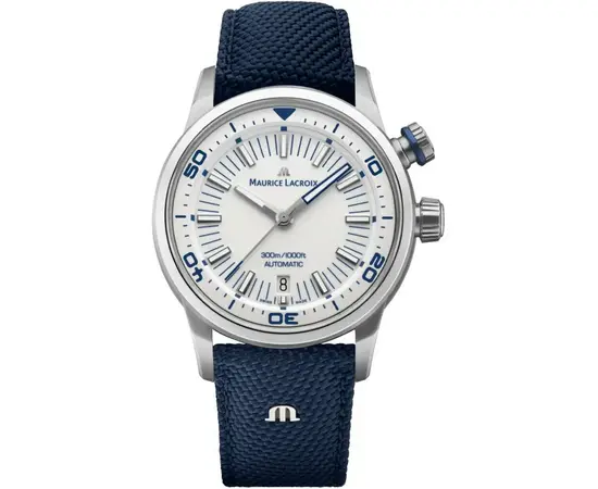 Мужские часы Maurice Lacroix PONTOS S Diver 42mm PT6248-SS00I-130-4 + ремень, фото 2