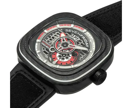 Мужские часы Sevenfriday SF-PS3/02 "RUBY CARBON", фото 3