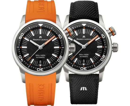Мужские часы Maurice Lacroix PONTOS S Diver PT6248-SS00L-330-J + ремешок, фото 3
