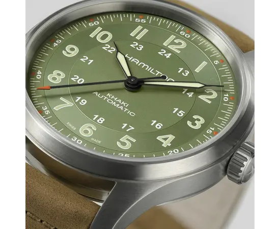 Мужские часы Hamilton Khaki Field Titanium Auto H70545560, фото 3