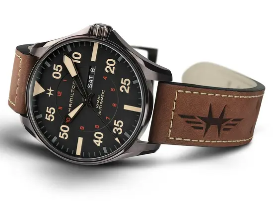 Чоловічий годинник Hamilton Khaki Aviation Pilot Day Date Auto H64705531, зображення 3