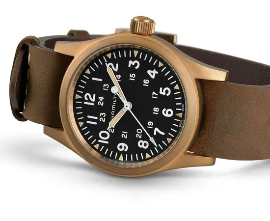 Чоловічий годинник Hamilton Khaki Field Mechanical Bronze H69459530, зображення 3