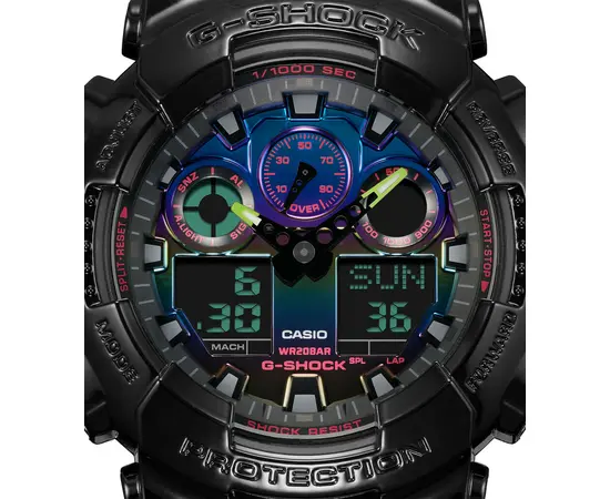 Мужские часы Casio GA-100RGB-1AER, фото 4