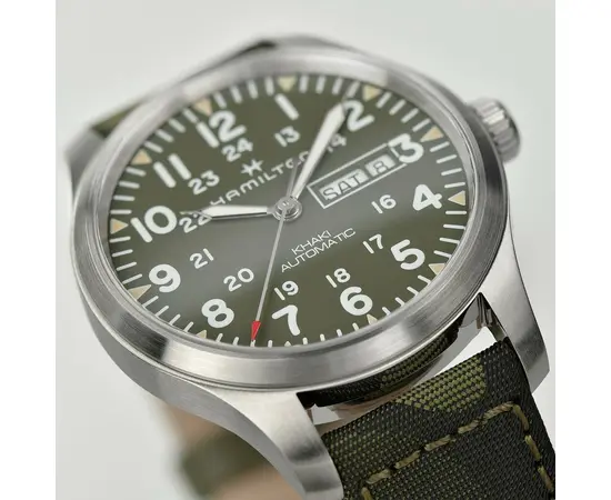 Чоловічий годинник Hamilton Khaki Field Day Date Auto H70535061, зображення 4