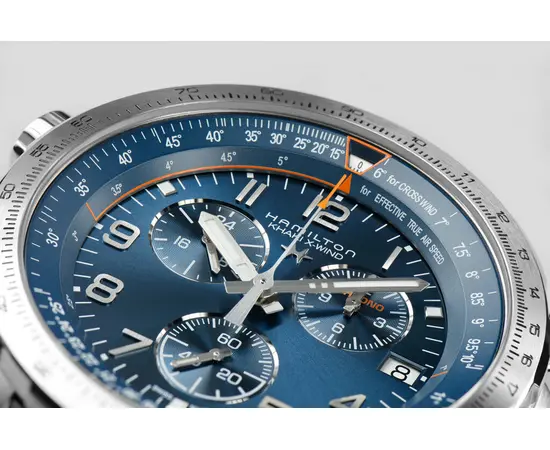 Чоловічий годинник Hamilton Khaki Aviation X-Wind GMT Chrono Quartz H77922341, зображення 4