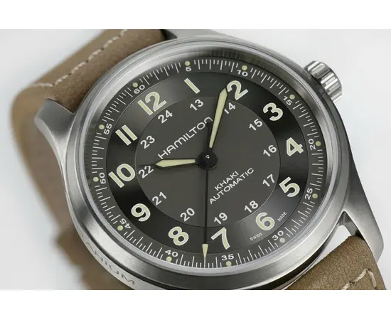 Мужские часы Hamilton Khaki Field Titanium Auto H70545550, фото 4
