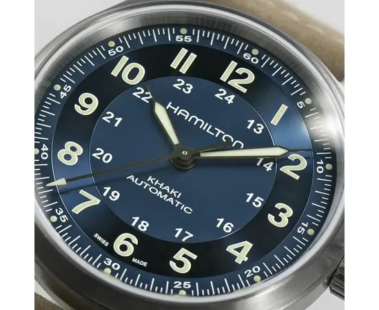 Мужские часы Hamilton Khaki Field Titanium Auto H70545540, фото 4