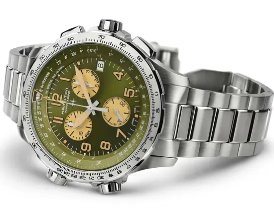 Мужские часы Hamilton Khaki Aviation X-Wind GMT Chrono Quartz H77932160, фото 4