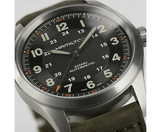 Мужские часы Hamilton Khaki Field Titanium Auto H70205830, фото 4