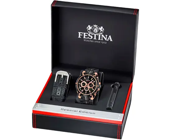 Чоловічий годинник Festina F20329/1 + ремень, зображення 6