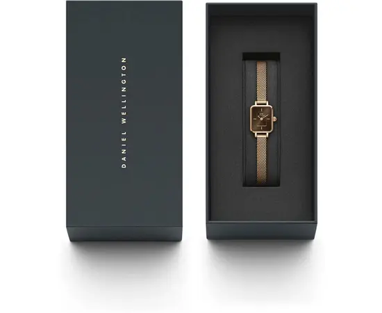 Женские часы Daniel Wellington Quadro Mini Melrose Rose Gold Amber DW00100649, фото 5
